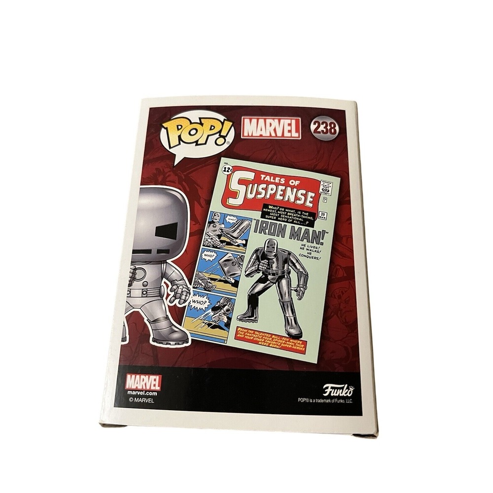 Funko Pop Marvel Iron Man Tales of Suspense 39 Silver 238 Collector Corps - Picture 2 of 6